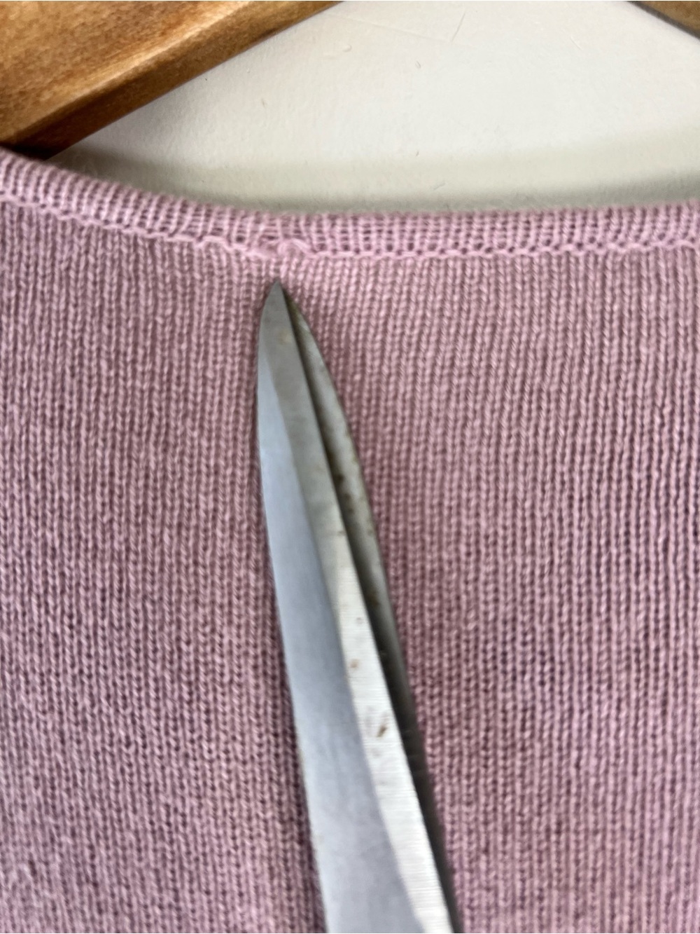Ralph Lauren Purple Label Wool Cashmere Mauve Pink Sweater Medium Knit Italy - Picture 7 of 10